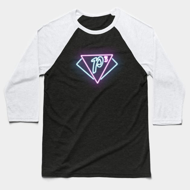 P3 Nightclub Neon (Charmed) Baseball T-Shirt by MusiMochi